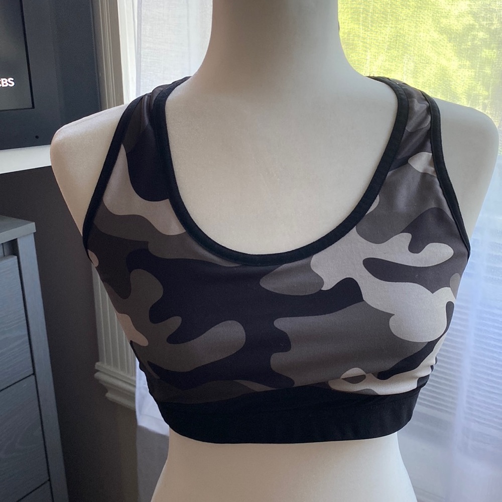 Camo sports bra